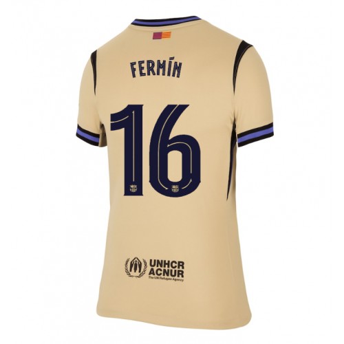 Ženski Nogometni dresi Barcelona Fermin Lopez #16 Gostujoči 2025-26 Kratek Rokav